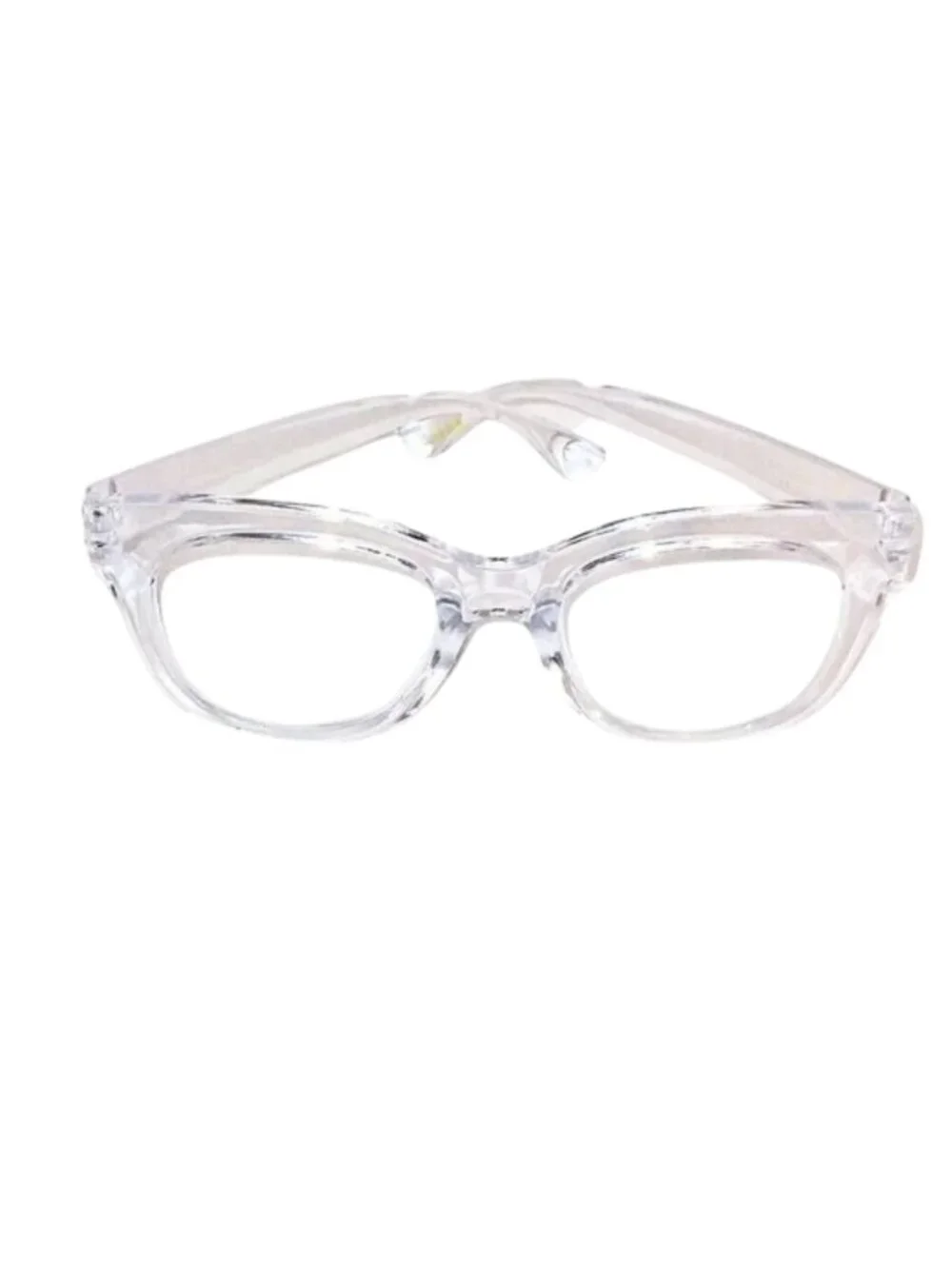 NICOLE MILLER WOMEN'S READING GLASSES +1.50 - CLEAR OVAL SHAPED FRAME